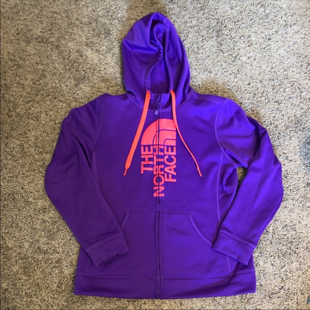Women’s The north face zip up hoodie. Size L.